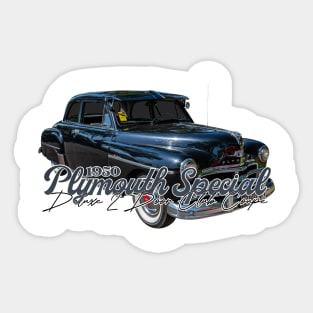 1950 Plymouth Special Deluxe 2 Door Club Coupe Sticker